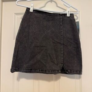 wild fable Black Denim Mini Skirt